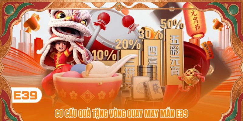 Cơ cấu quà tặng vòng quay may mắn E39 Cơ cấu quà tặng vòng quay may mắn E39