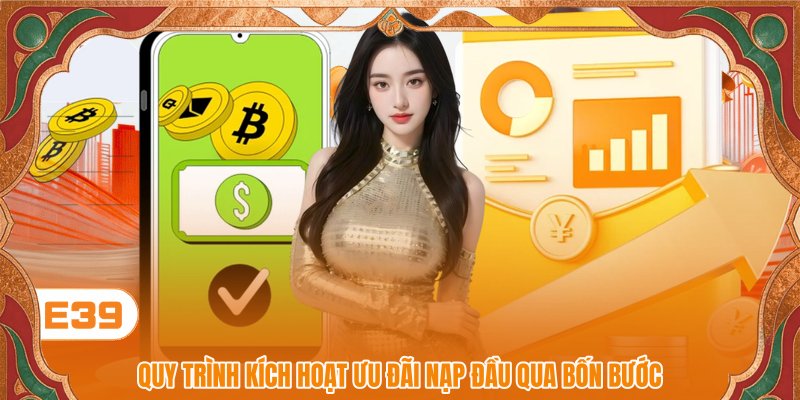Quy trình kích hoạt ưu đãi nạp đầu qua bốn bước